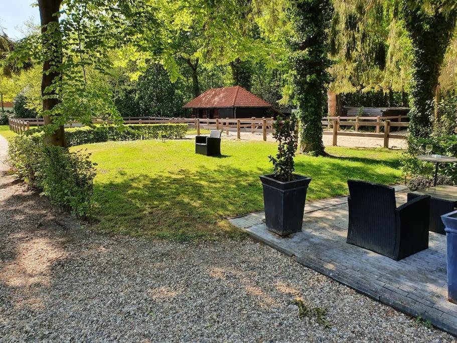 Midden In De Friese Bossen Op Landgoed Princenhof Oranjewoud Kültér fotó